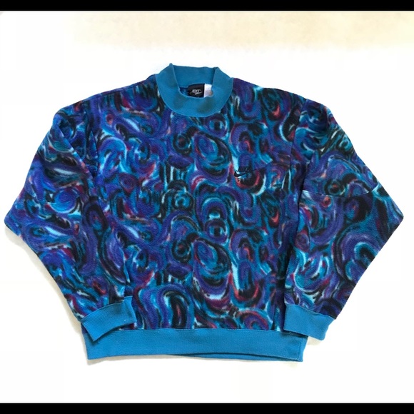 Vintage Nike bright abstract fleece sweatshirt, XS - Picture 1 of 7